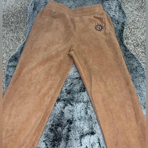 Hippie Rose Camel Soft Sweatpants - Picture 1 of 1